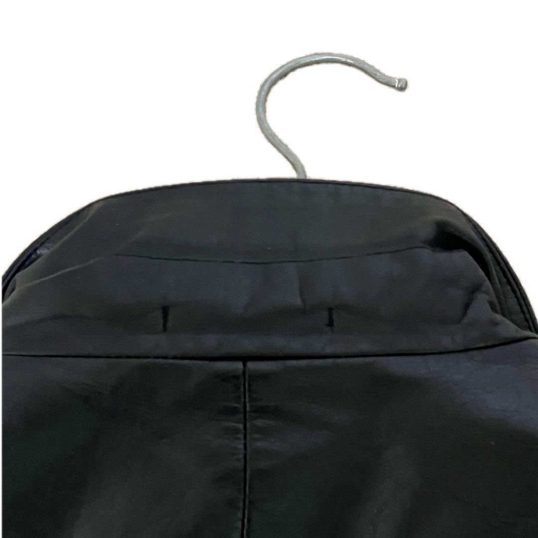 【希少】ISSEY MIYAKE MEN レザージャケット 牛革 ブラック M位
