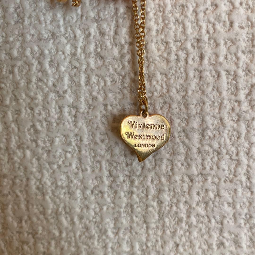 Vivienne Westwood PETRA ハートネックレス レッドカラー