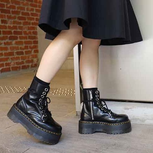 Dr.Martens JADON MAX UK3 黒 厚底 8ホール