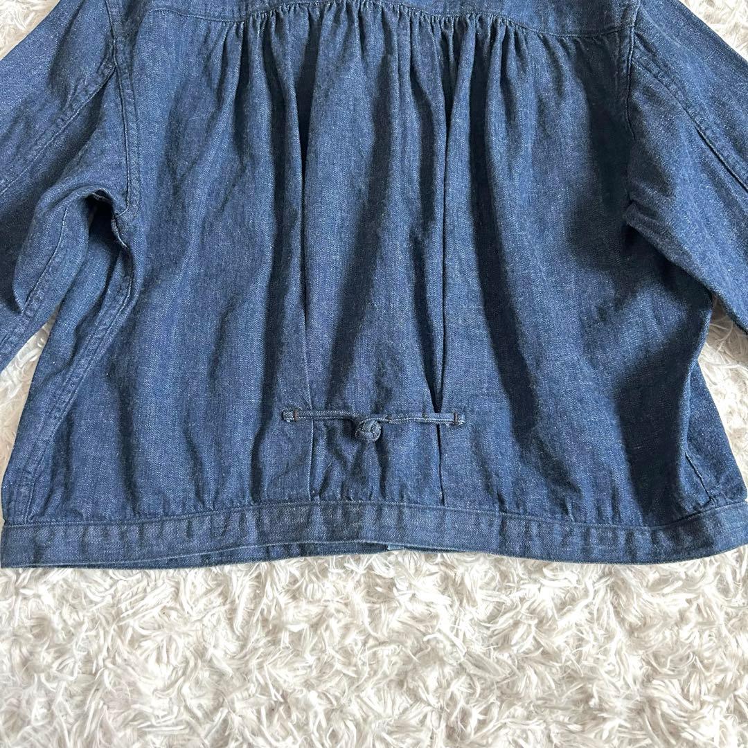 美品⁂オアスロウ⁂ フロッグボタンデニムジャケット　チャイナボタン　6ozデニム