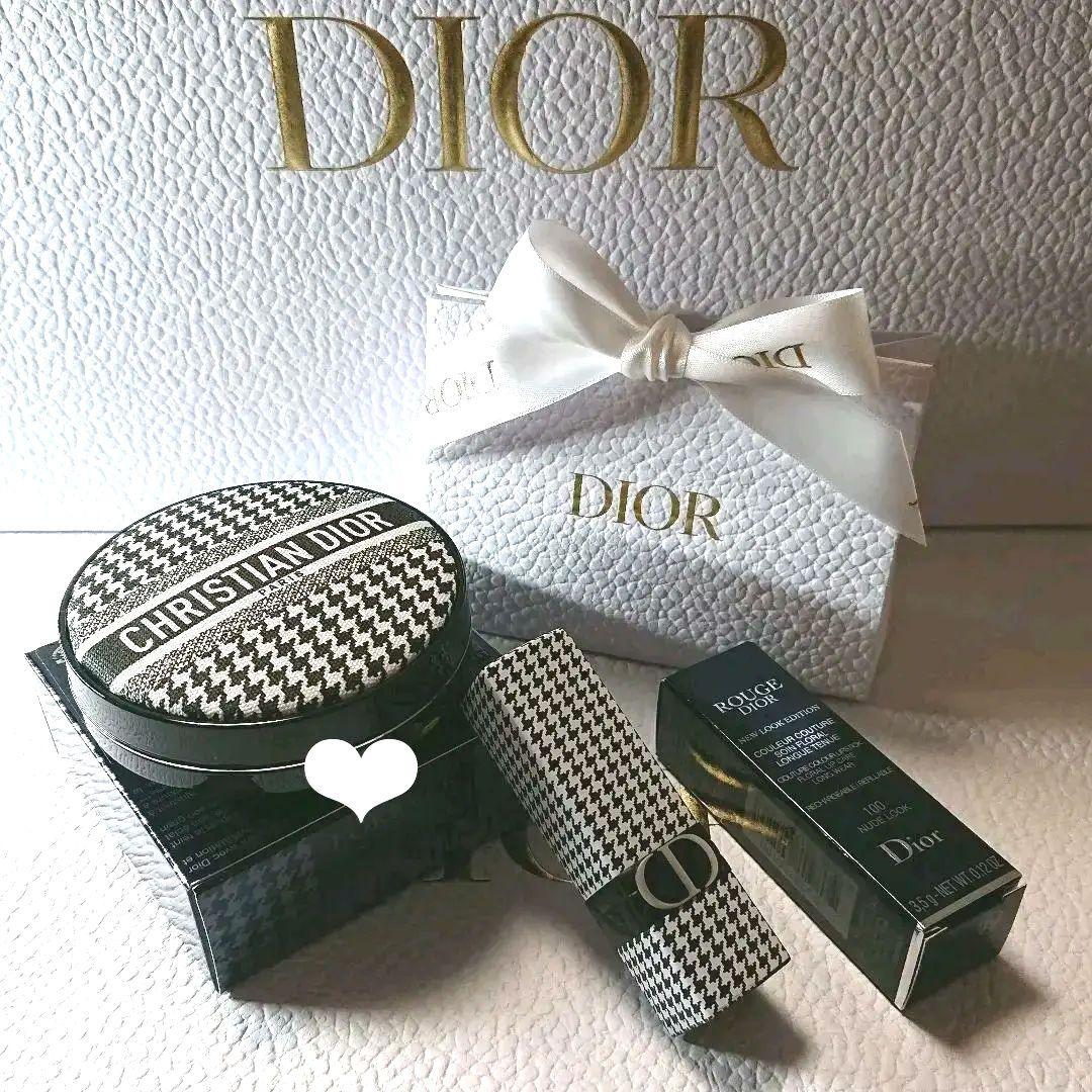 DIORフォーエヴァー0N&ルージュディオール100 千鳥格子
