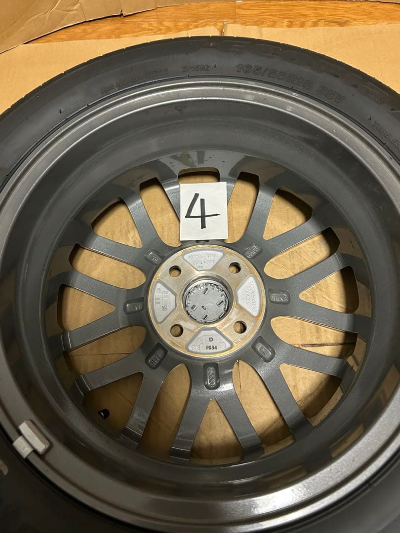 NBOXカスタムターボ【JF5】　15インチ純正ホイール＋タイヤ　4本セット