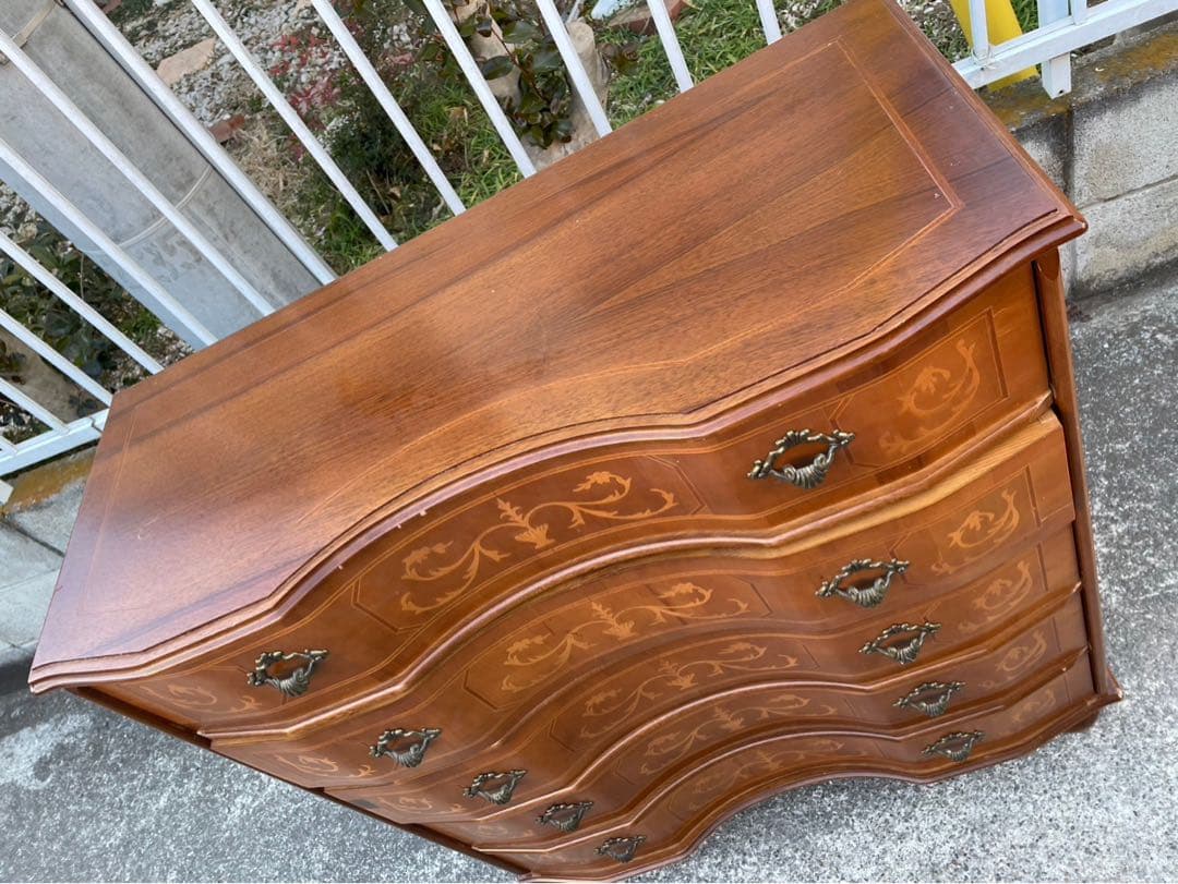 イタリア製　象嵌　チェスト　サイドボード　アンティーク