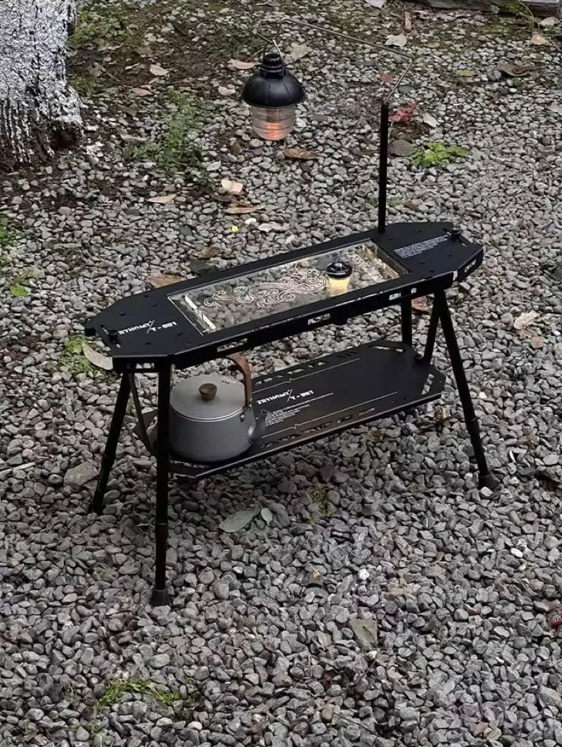 IGT規格ハーフユニットキャンプテーブル アルミ合金 IGTテーブル 収納袋付き