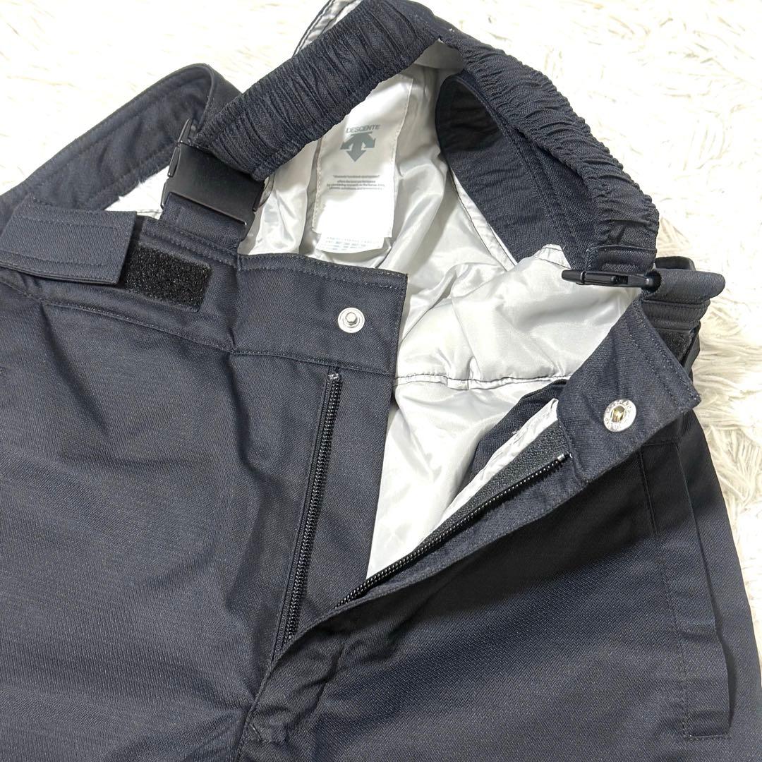 デサント スキーウェア 上下セット サイズ130 ヒートナビ 黒 赤 人気