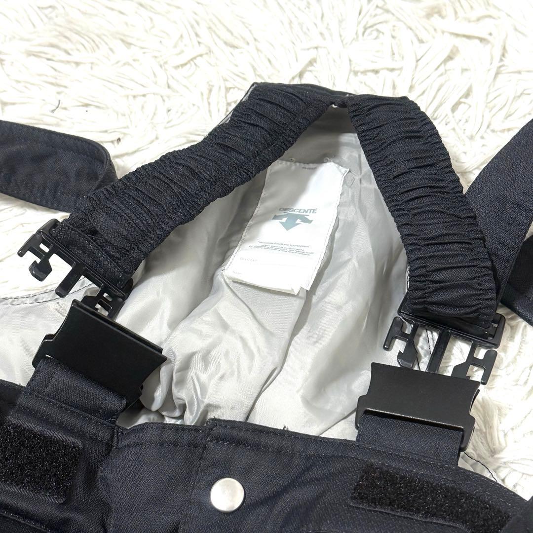 デサント スキーウェア 上下セット サイズ130 ヒートナビ 黒 赤 人気