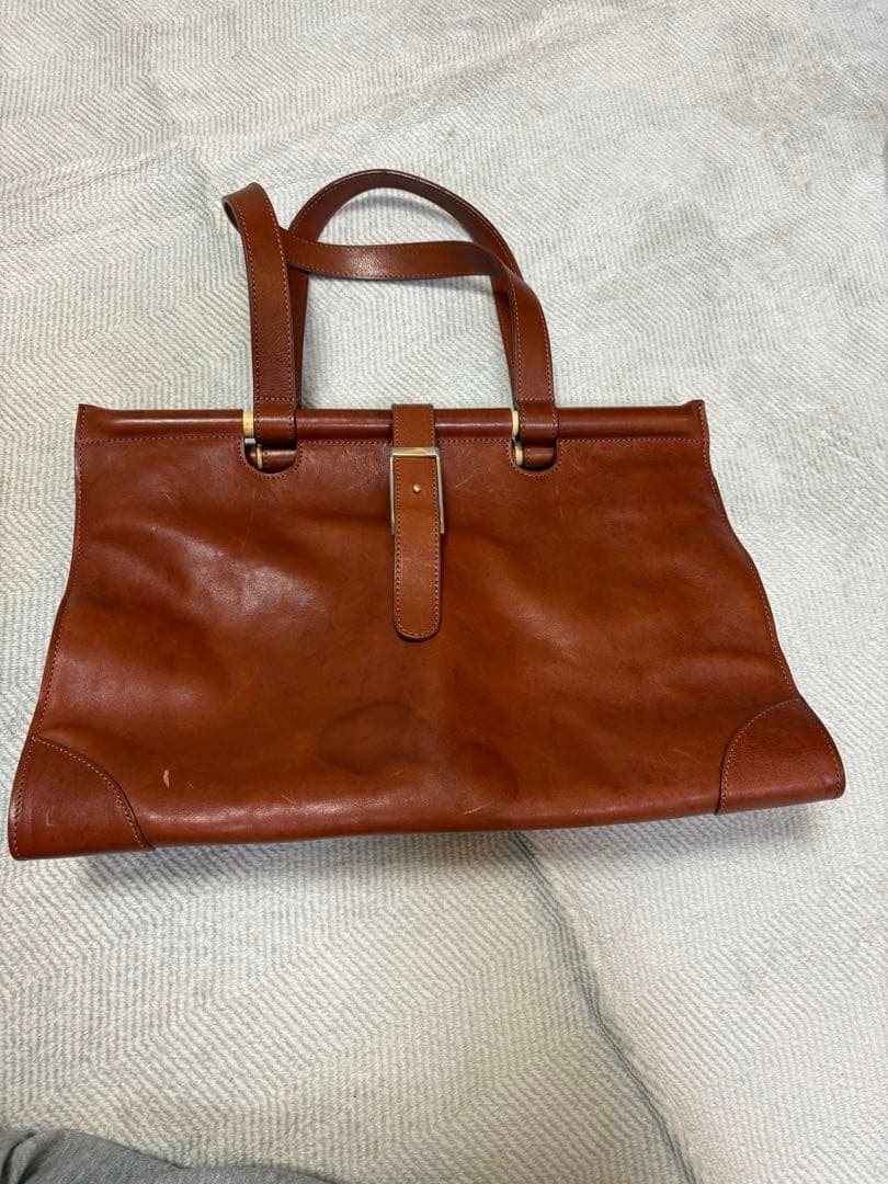 l*i様 マルジェラ。１１番レザー バッグ茶色