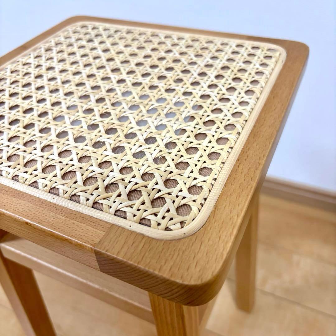 弘益 ラタン スツール 飾り棚 サイドテーブル