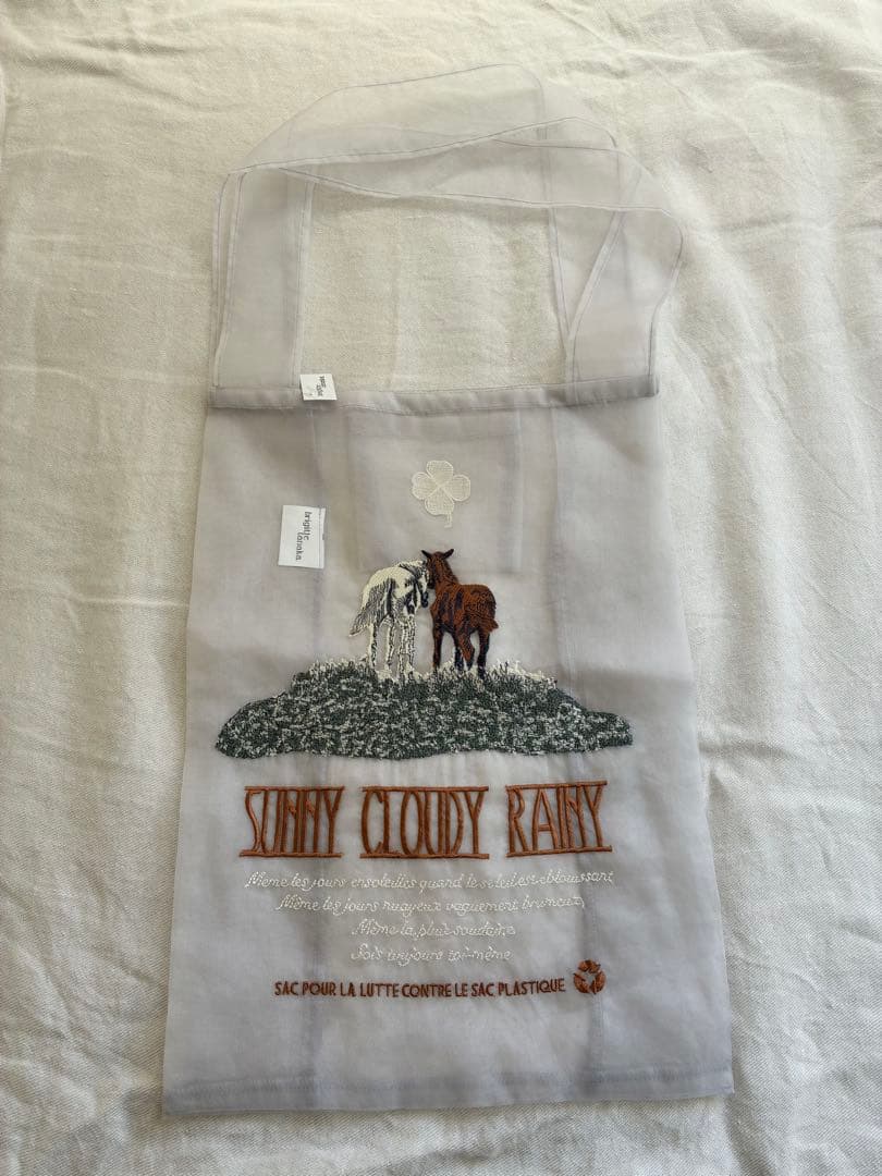 タグ付未使用　brigitte tanaka オーガンジーバッグ