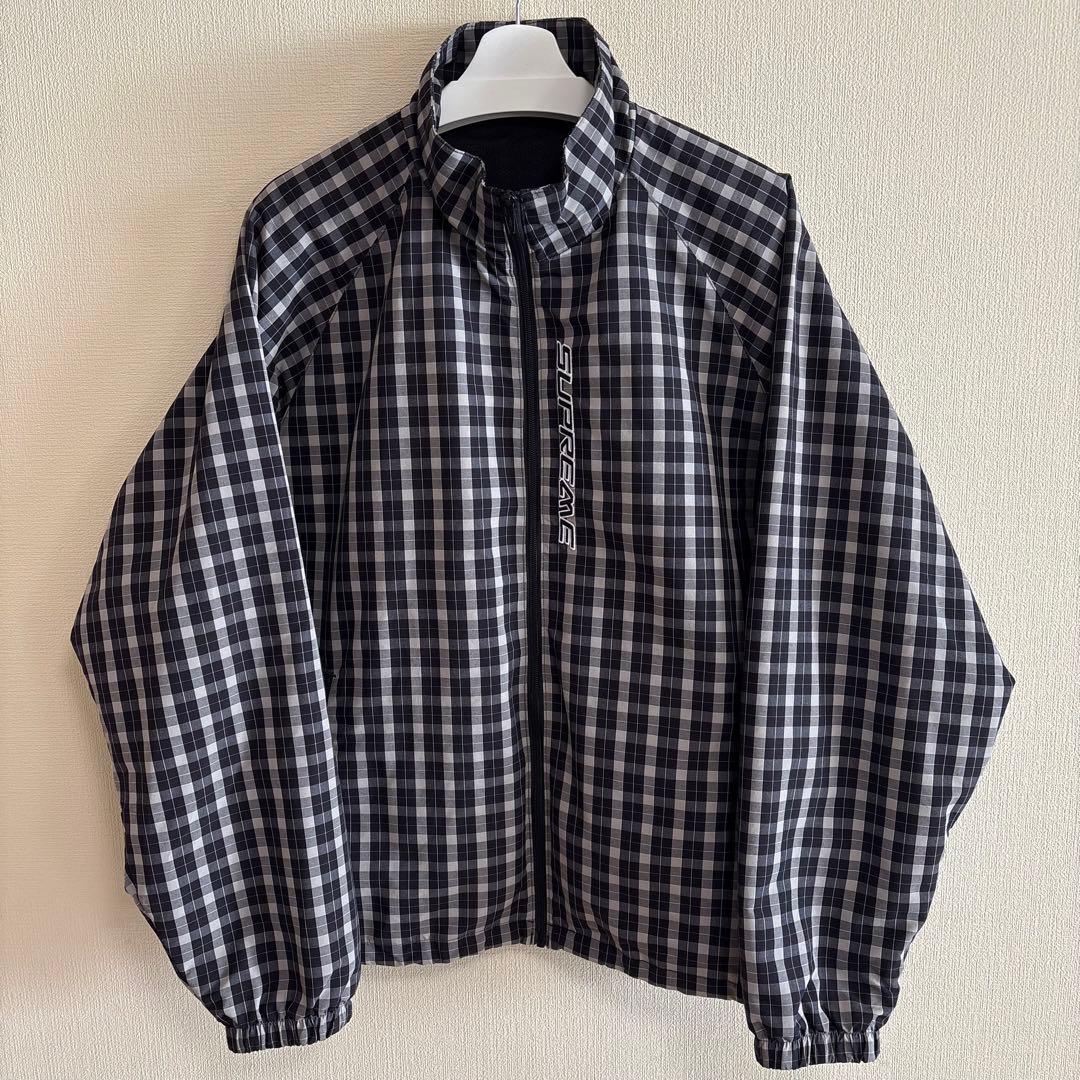 Supreme Plaid Track Jacket Black チェック