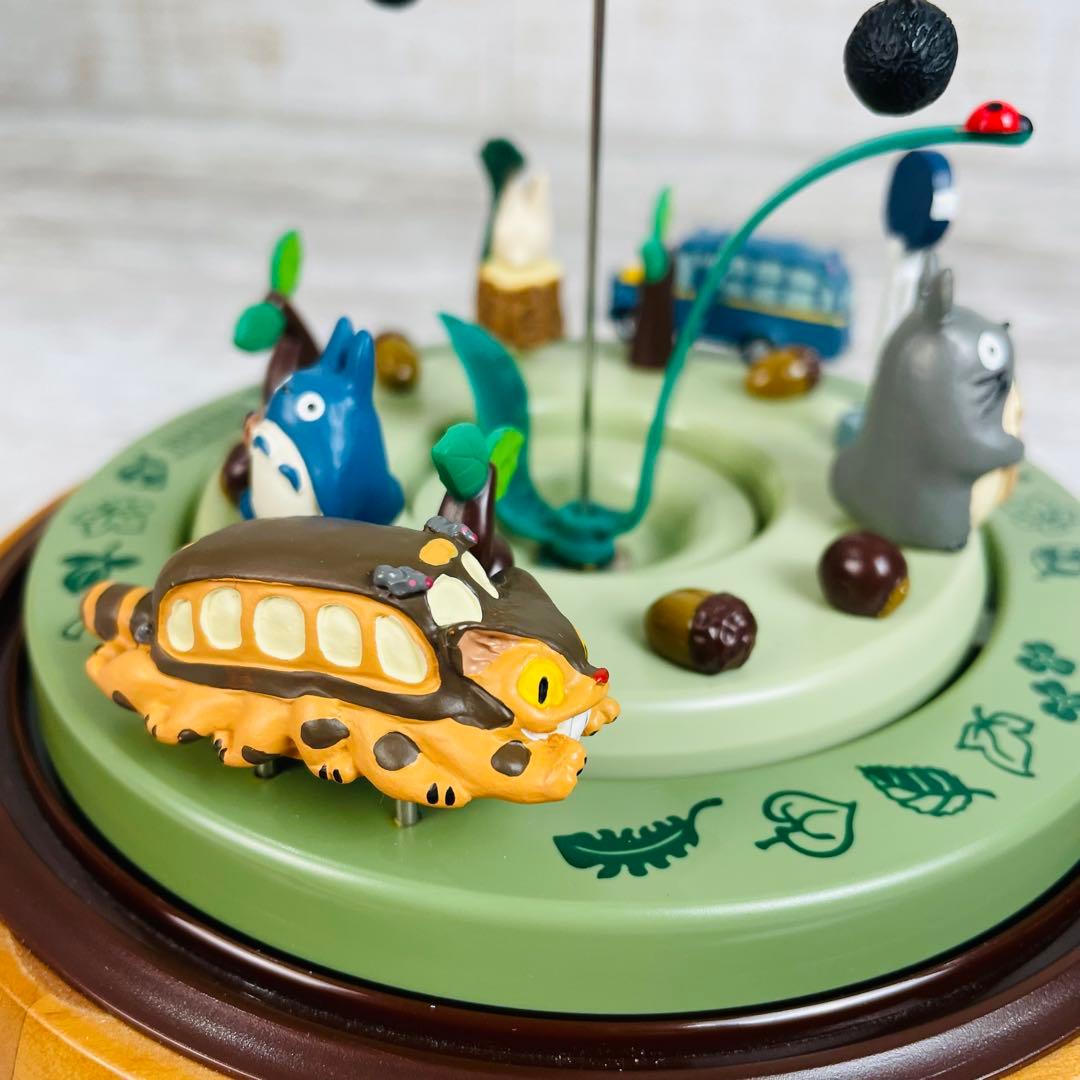 【美品】　となりのトトロ どんぐりドーム オルゴールからくり時計　リズム時計工業