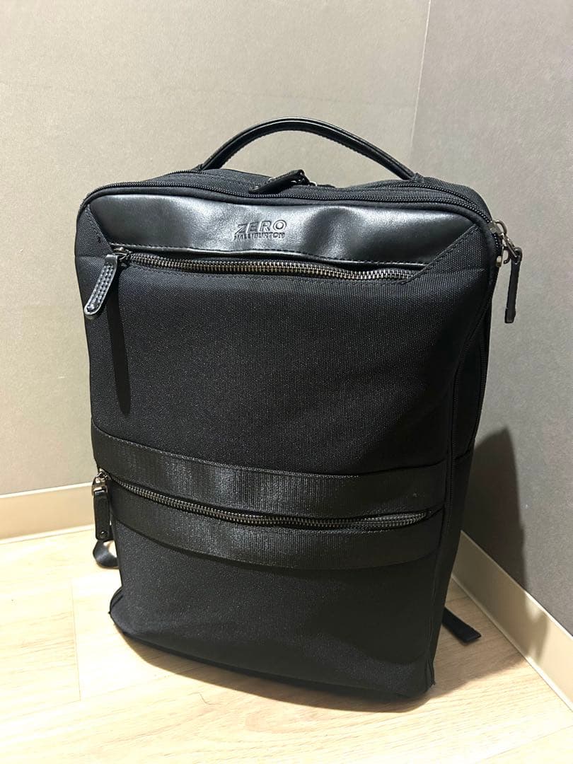 美品 ゼロハリバートン ビジネスバッグ リュック バックパック ブラック　訳アリ
