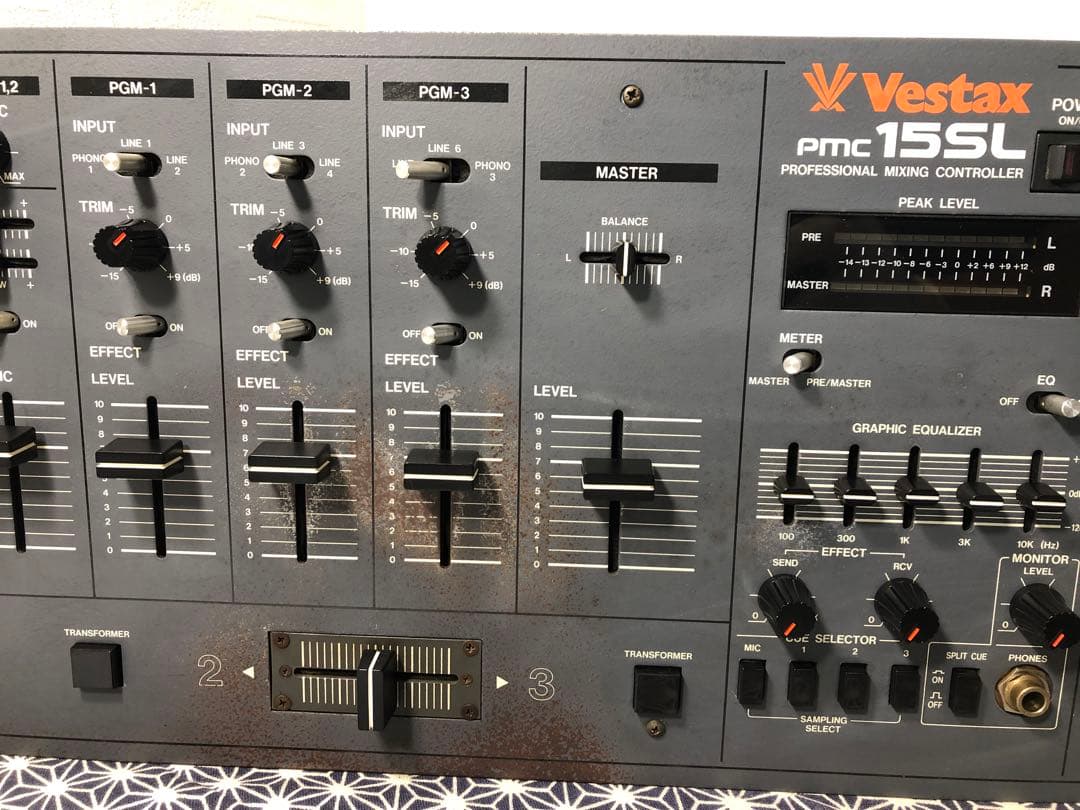 VESTAX ベスタクス　PMC15SL PMC-15SL フェーダーメンテ