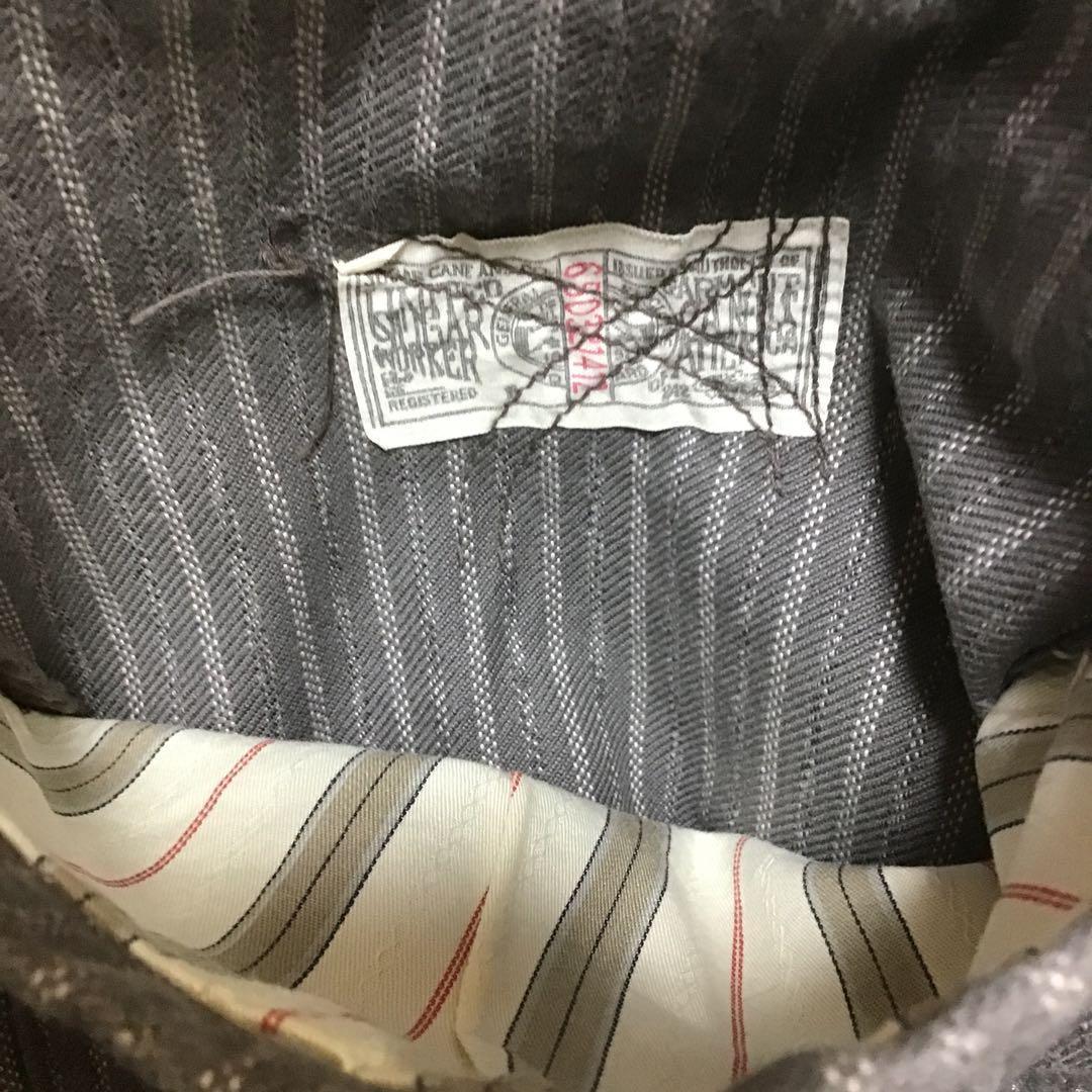 シュガーケーン　フィクションロマンス　ストライプ　カバーオール　３８　グレー