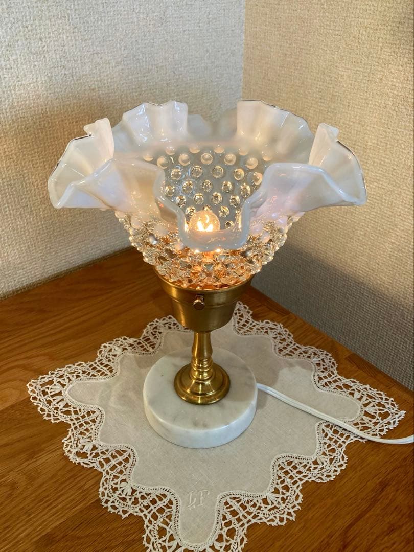 （専用）フェントン　1940年　ランプシェード　オパールセント　アンティーク