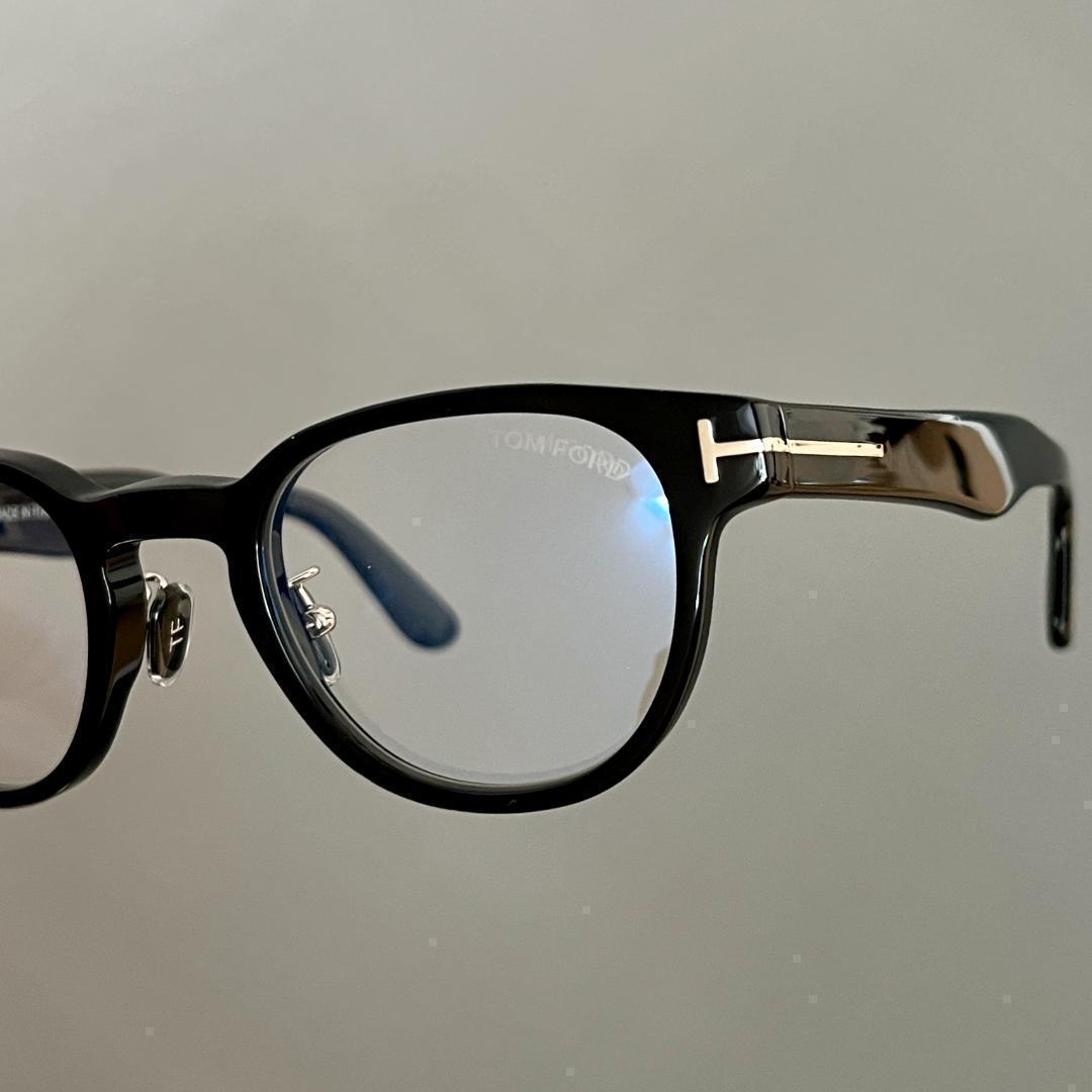 トムフォード メガネ アジアンフィット ボストン ブラック ゴールド シンプル