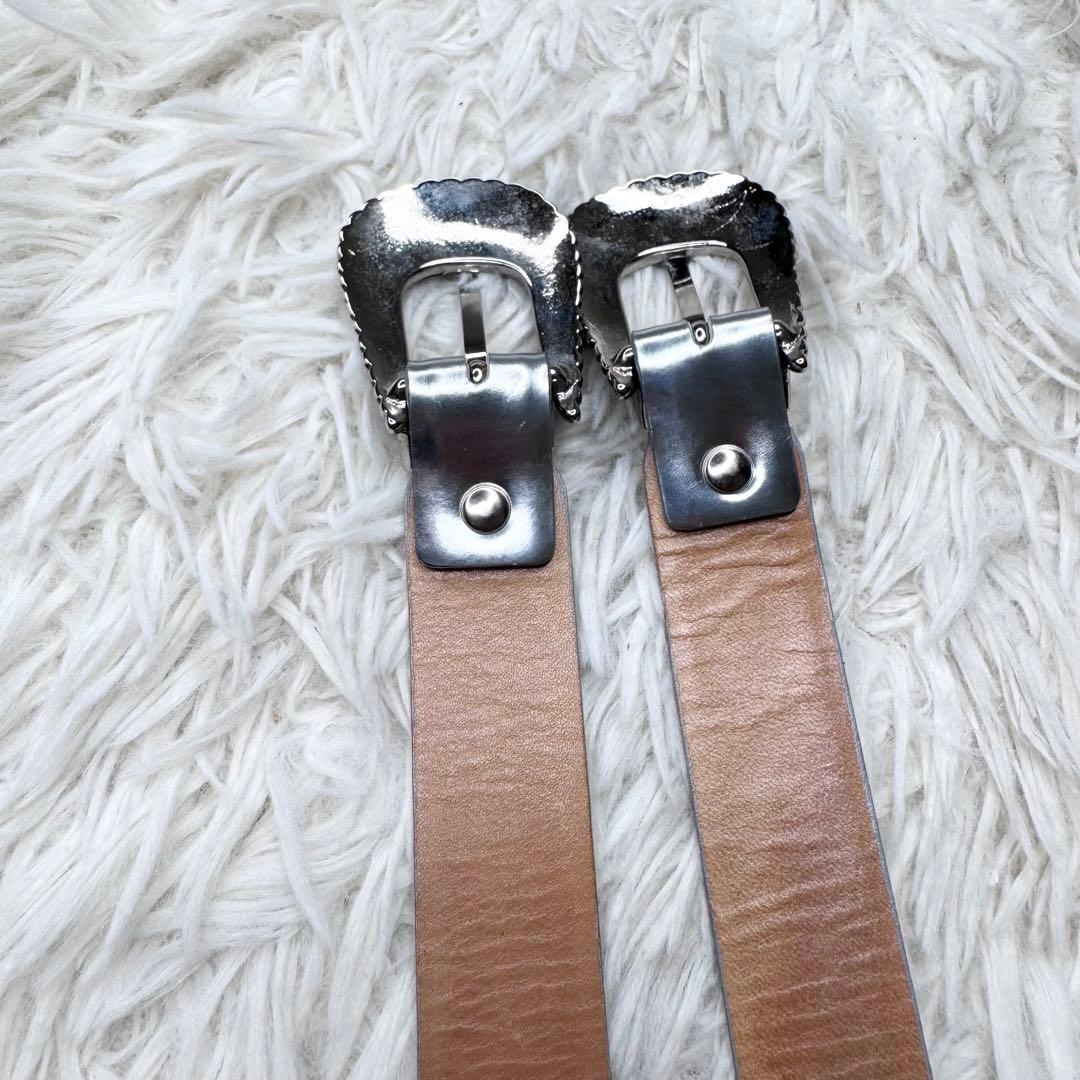 【メルカリ初登場】TOGA PULLA ダブル バックル ベルト シルバー
