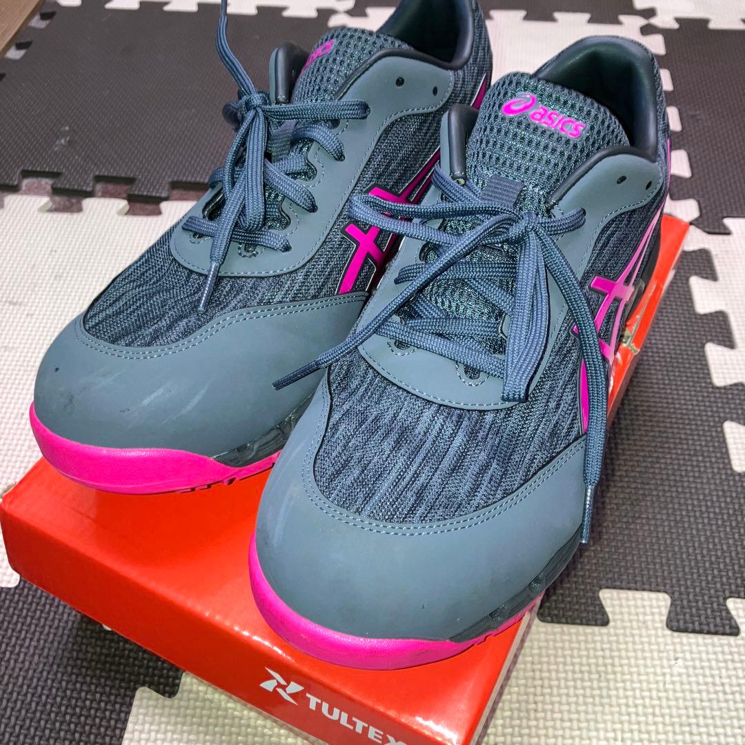 ASICS TULTEX 安全靴 グレー/ピンク26.5cm