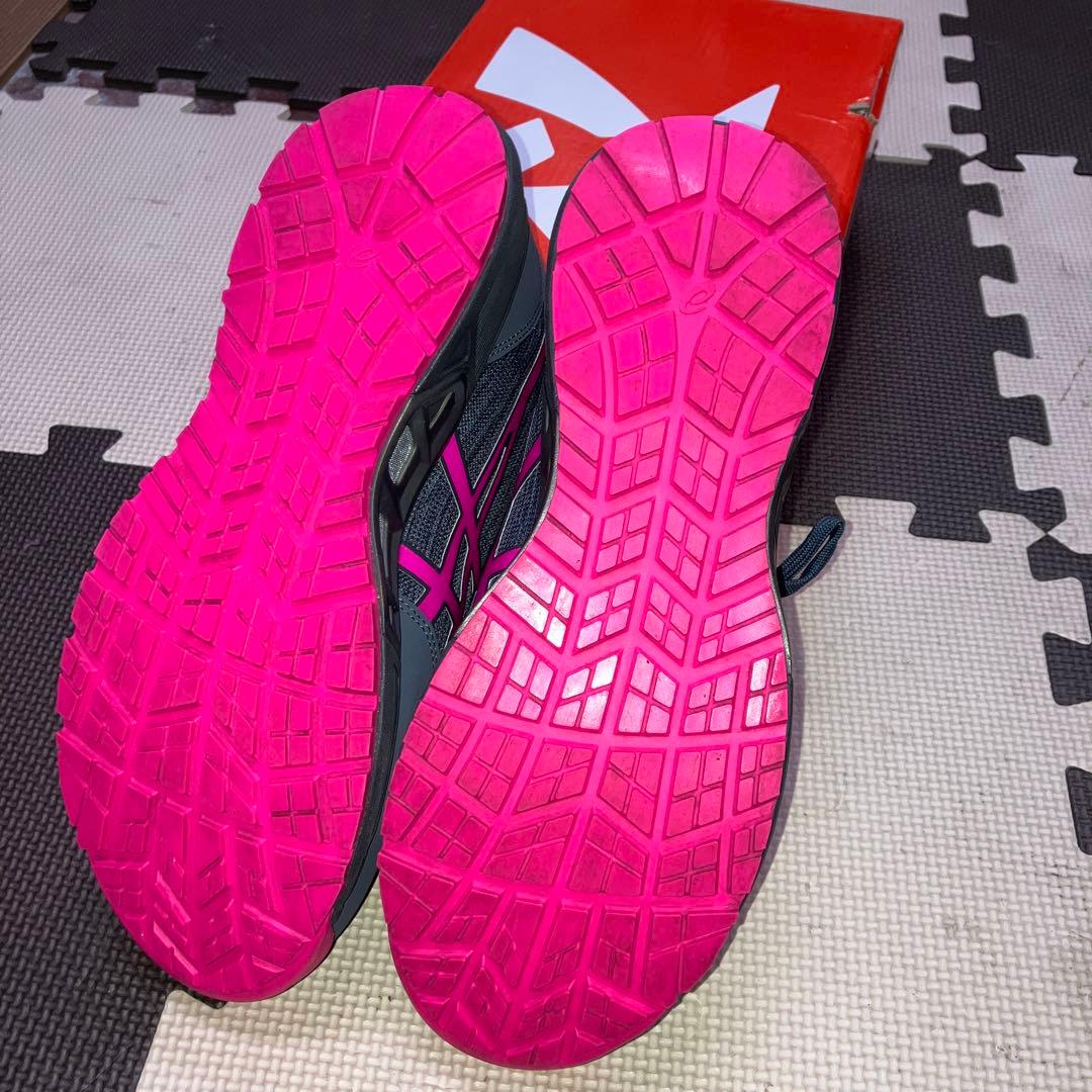ASICS TULTEX 安全靴 グレー/ピンク26.5cm