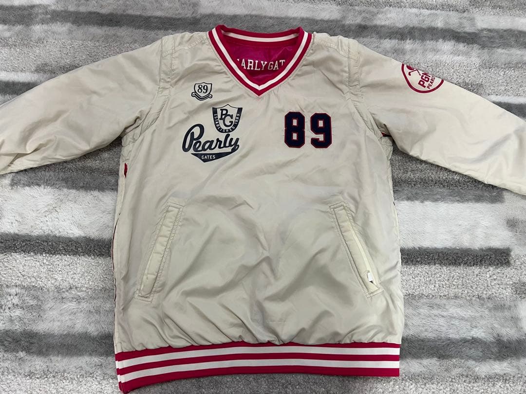 パーリーゲイツ　リバーシブル中綿スニード・ベスト4way ピンク L