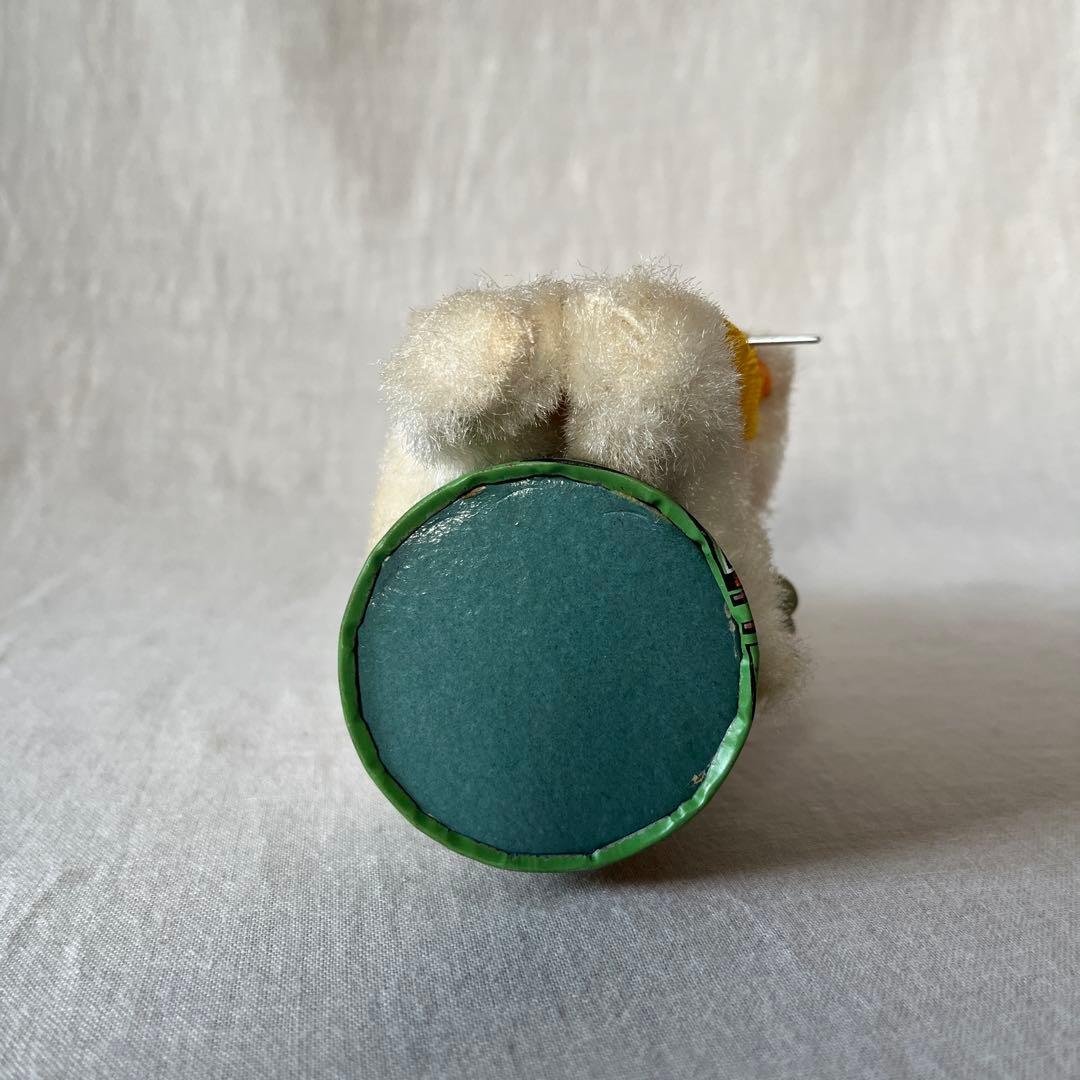 アンティーク　ぜんまい　編み物　ねこちゃん