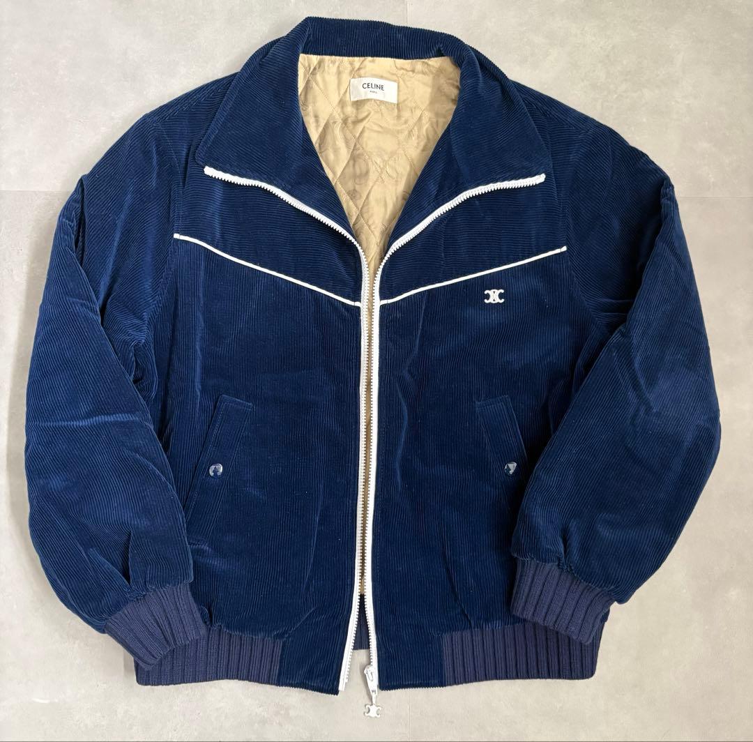 CELINE ネイビー コーデュロイ ジャケット