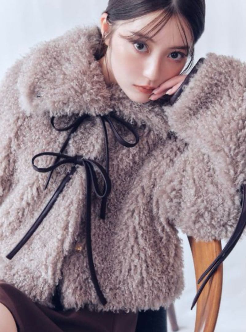 フレイアイディー　リボンボアファージャケット