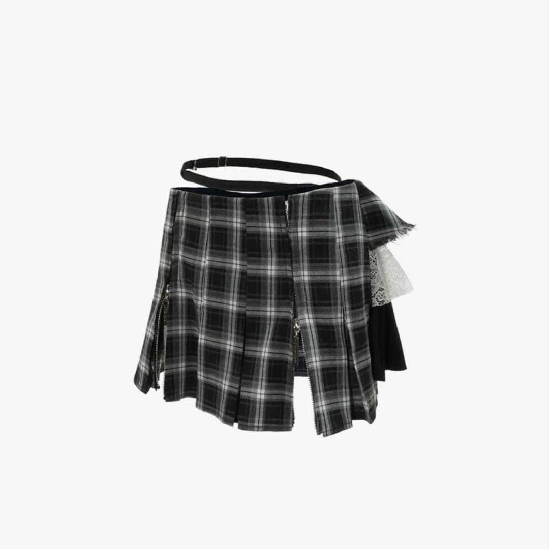 スカート S half mini skirt bug check theredthread