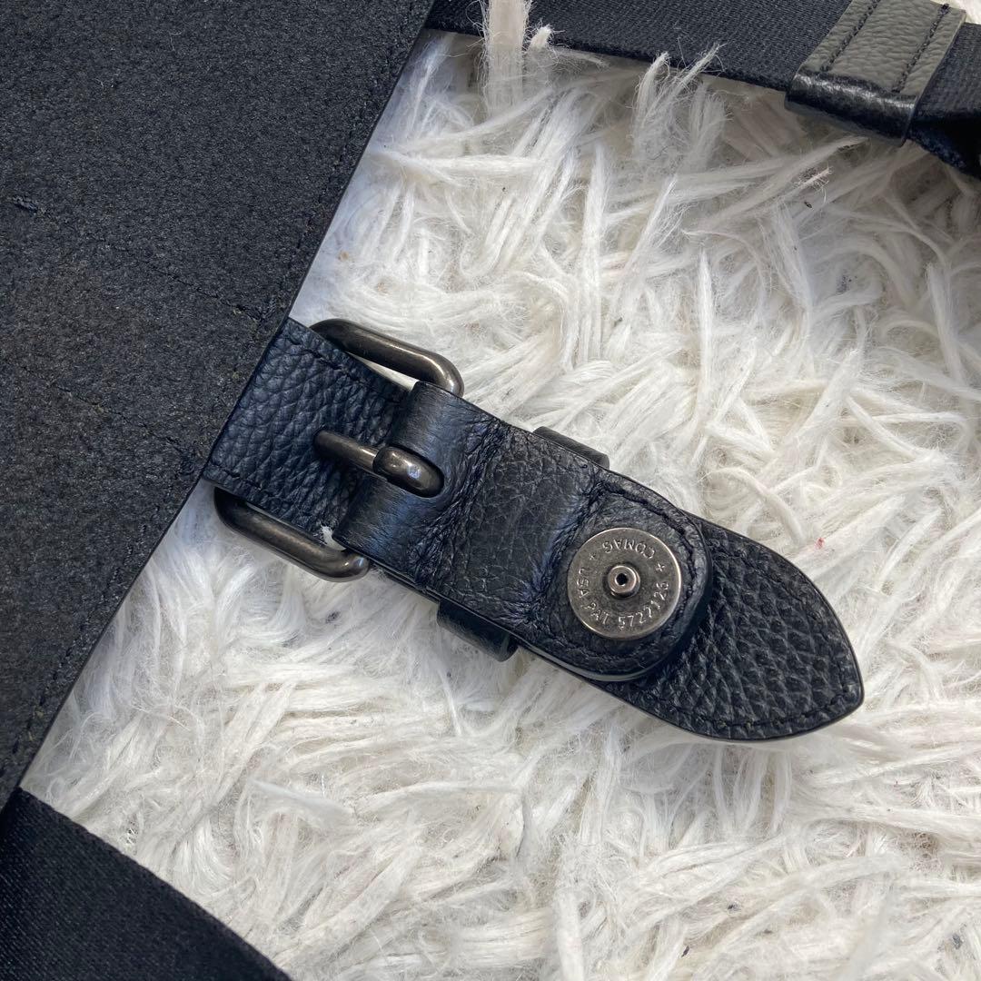 未使用級 COACH 黒 ブラック ハドソン メッセンジャー 革 レザー