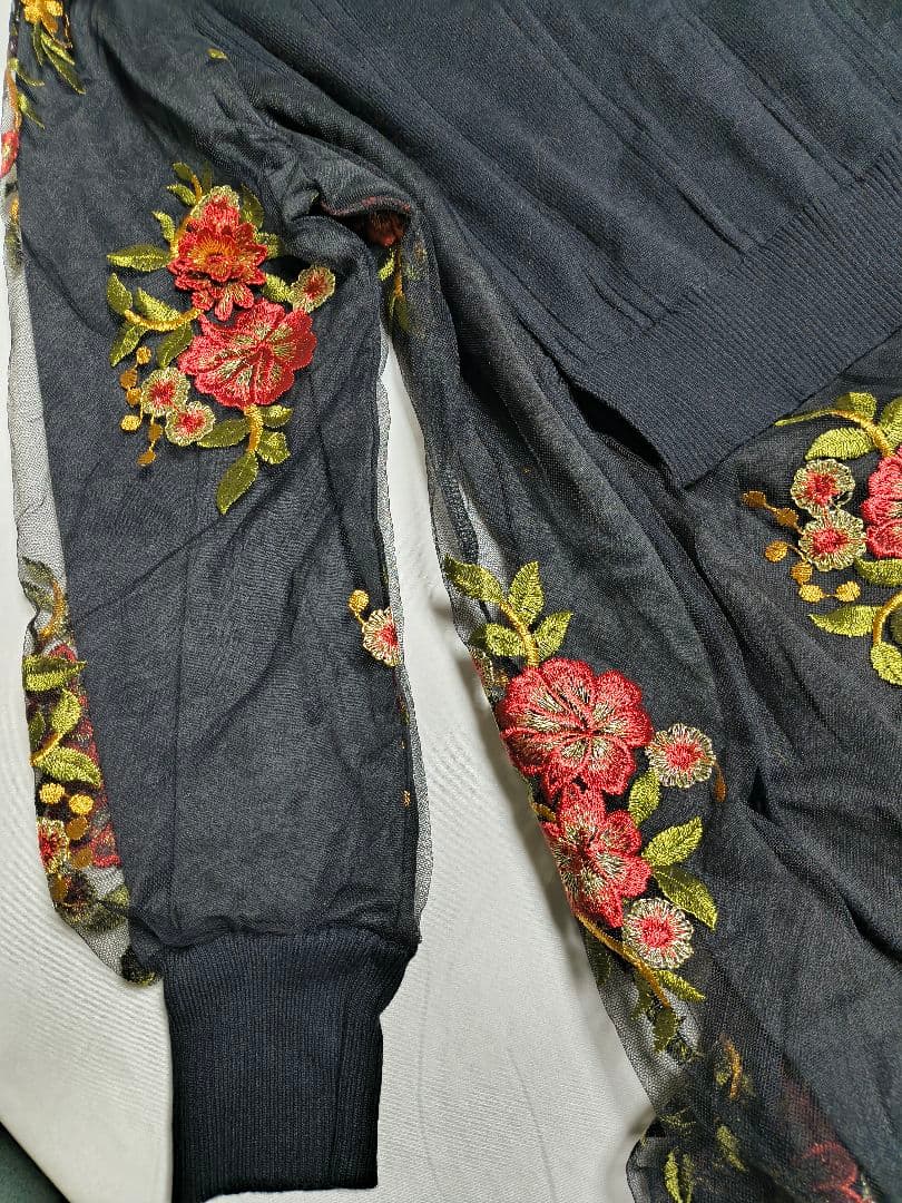 即購入歓迎☆ cawaii French pave 完売品 花刺繍ワンピース