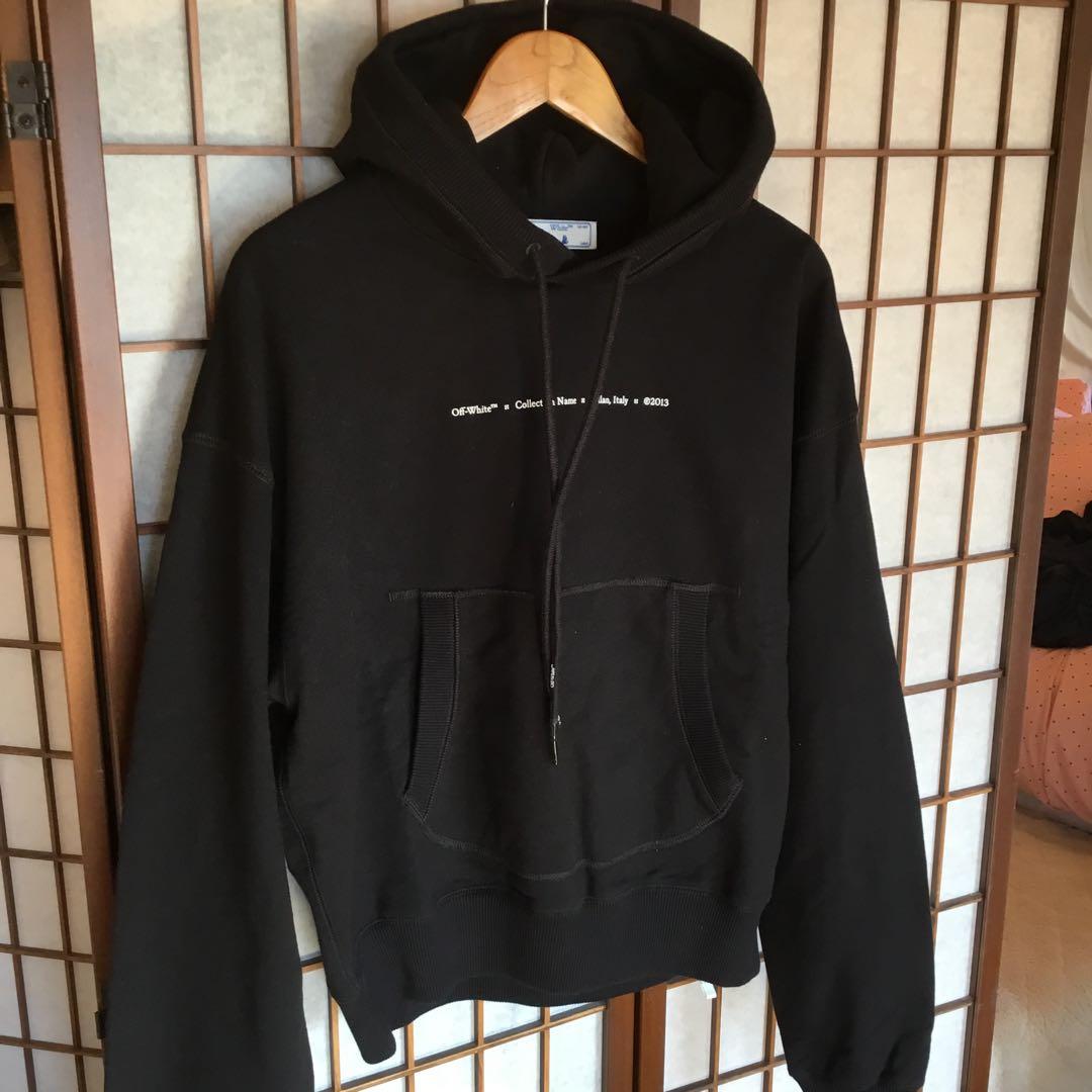 だ*お様 【未使用級】オフホワイト/OFFーWHITE スウエットパーカーサイズ