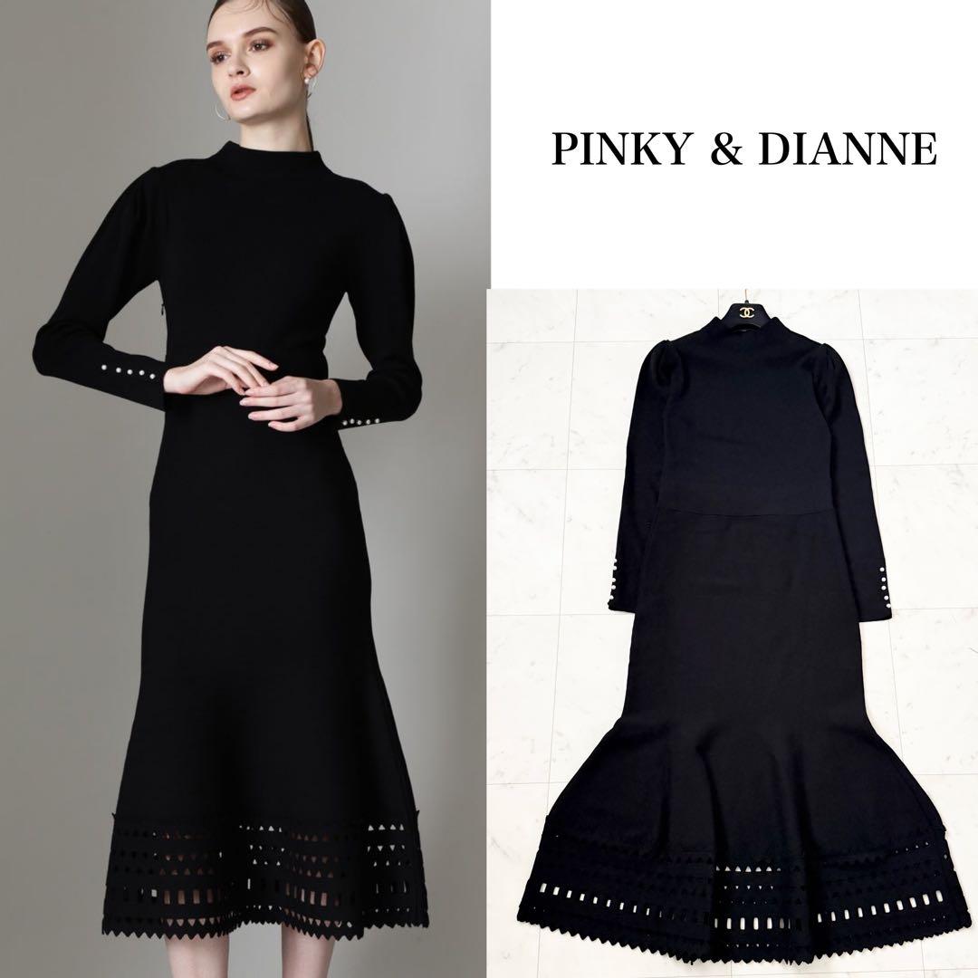 近年モデル❤️ピンキーアンドダイアン　カットアウトマーメイドニットワンピース　M