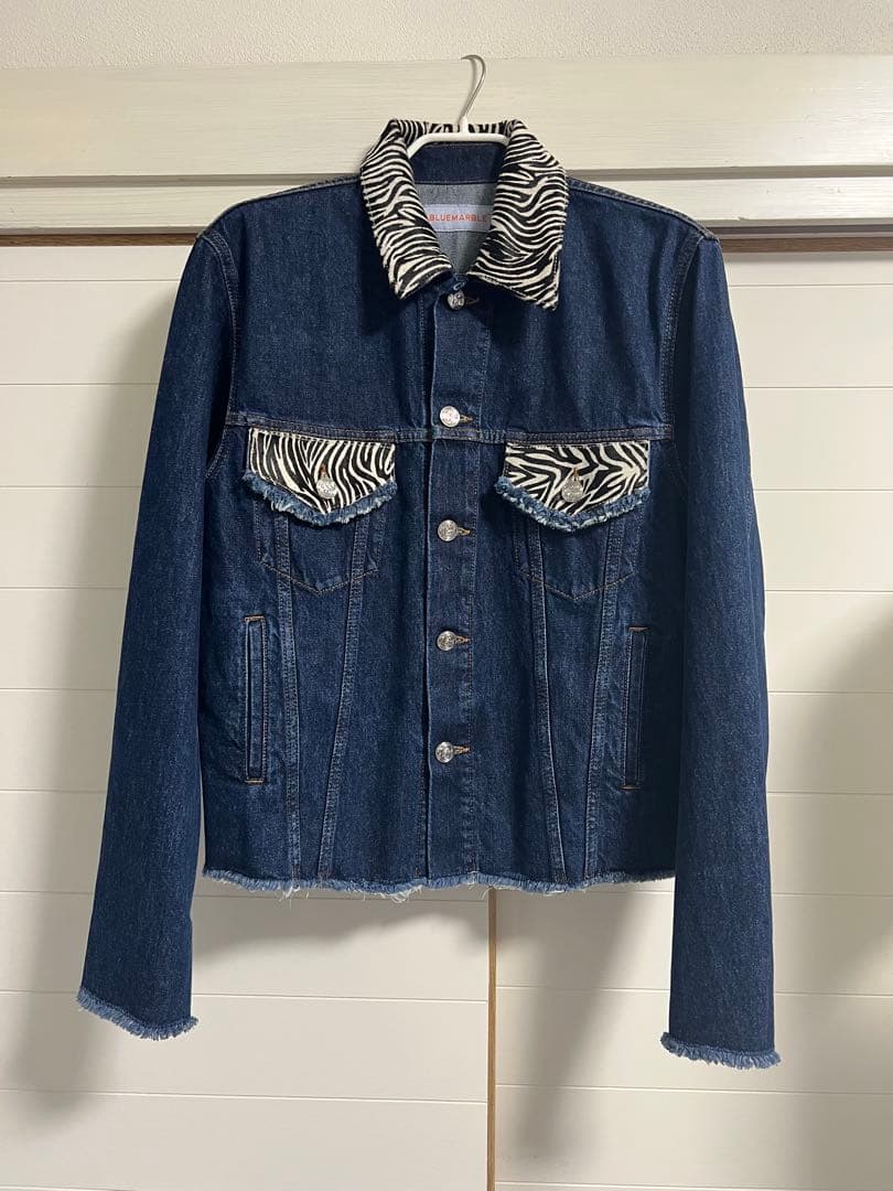 ジャケット・アウター BLUEMARBLE Zebra Detailing Denim Jacket