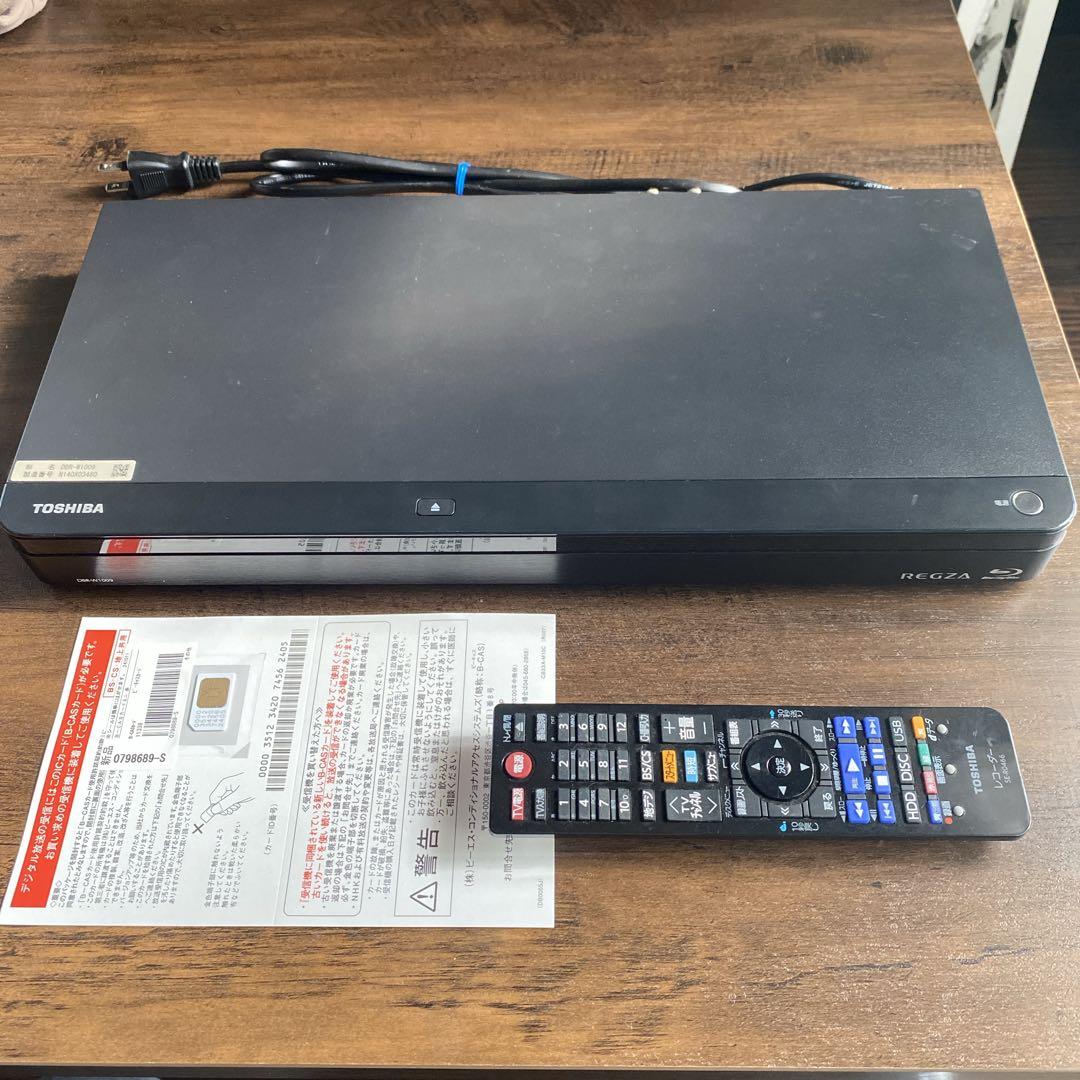 TOSHIBA DBR-W1009 ブルーレイレコーダー 2020年製リモコン付