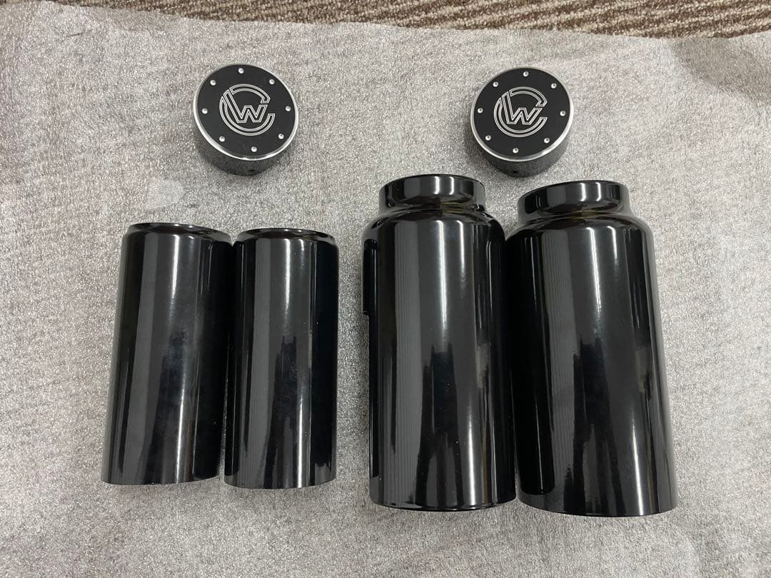 カルトワークス　フォークカバー6点セット加工あり　ヘッドライトステー