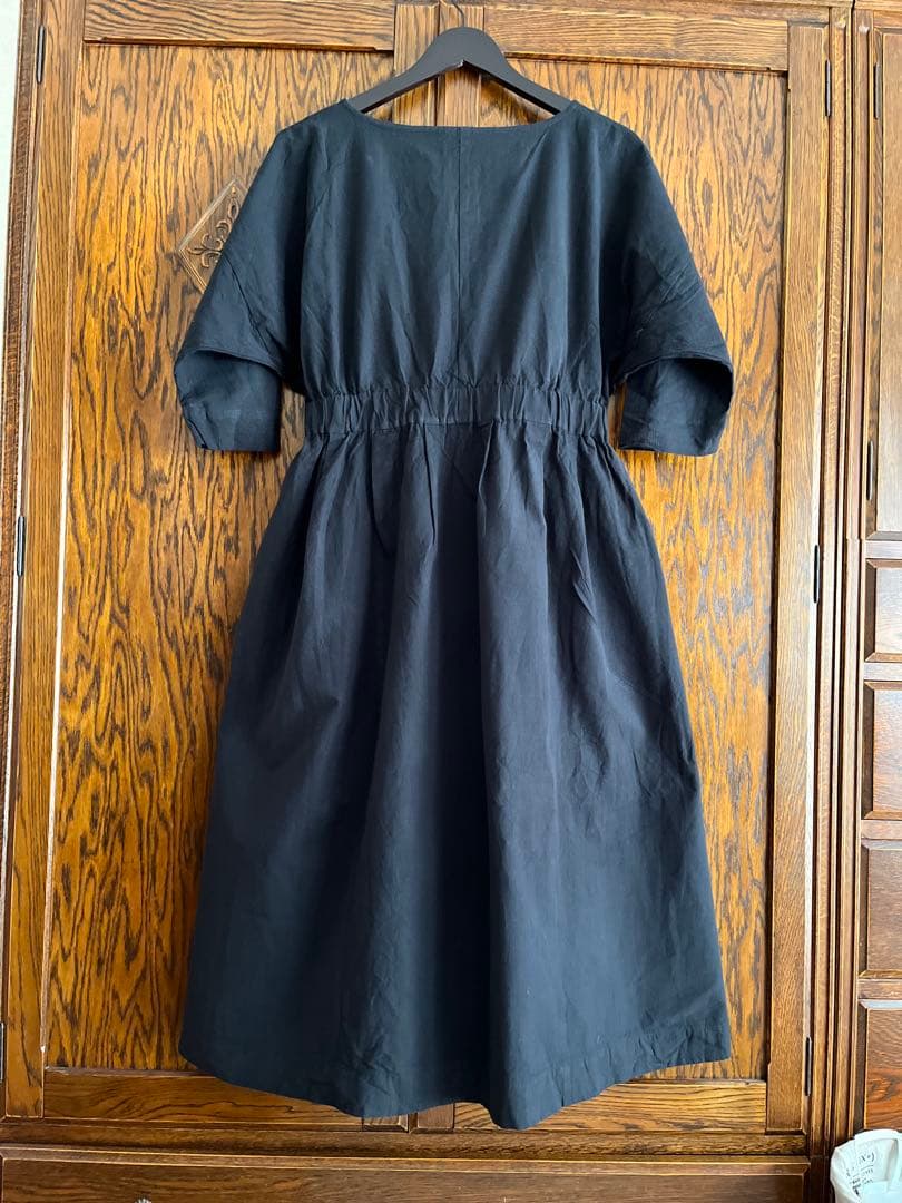 ヤンマ産業　Xラインワンピース (ロング丈＋10cm丈) 会津木綿　YAMMA