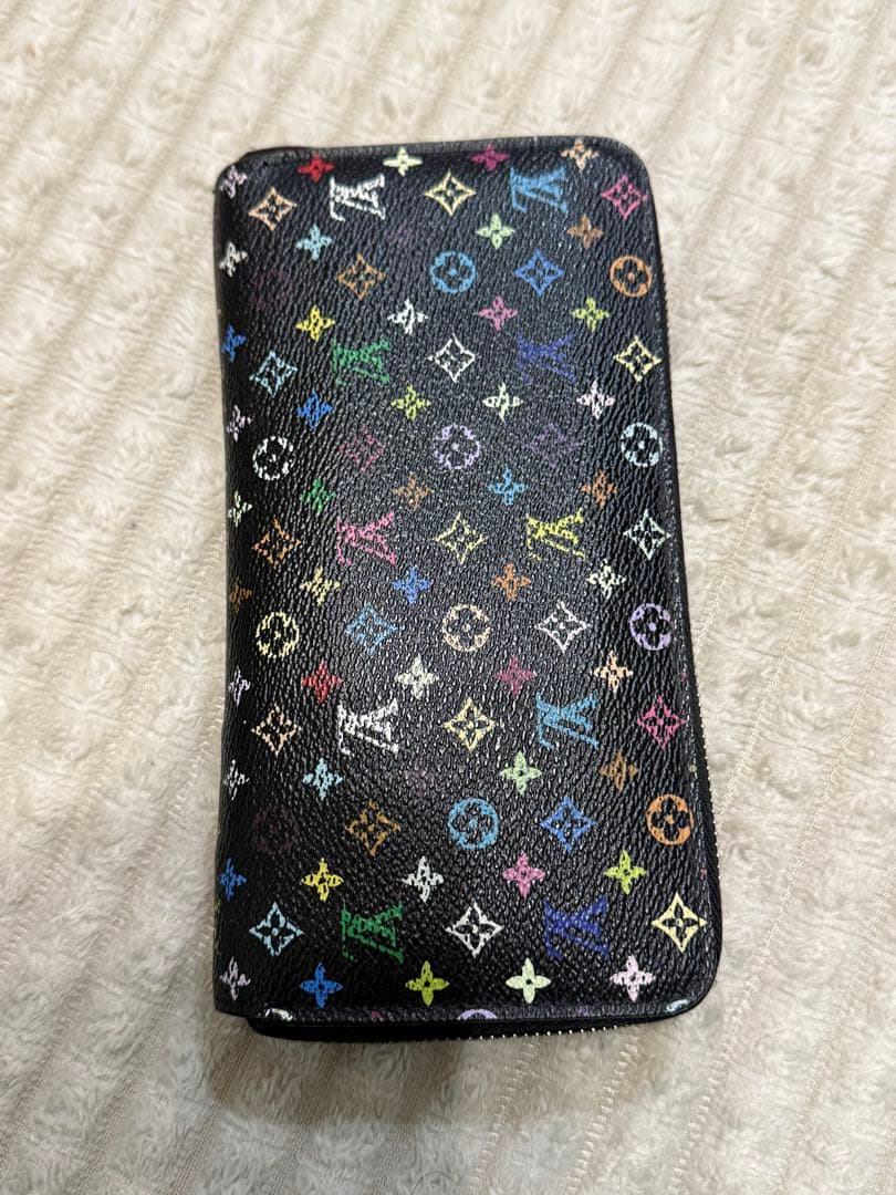 ルイ・ヴィトン　マルチカラー　ブラック長財布　LOUIS VUITTON