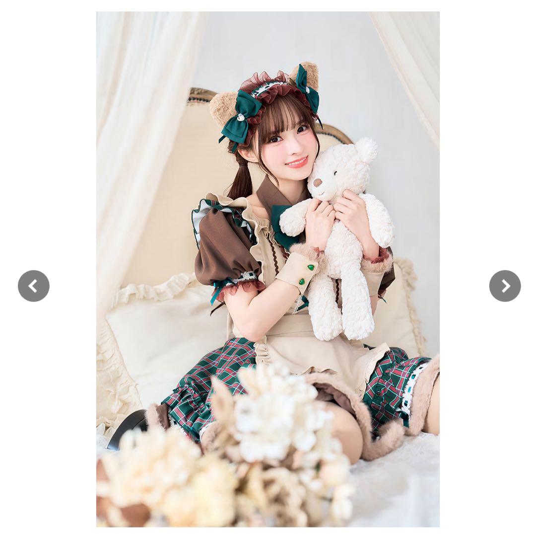 Malymoon マリームーン ロココチェックアニマルメイド