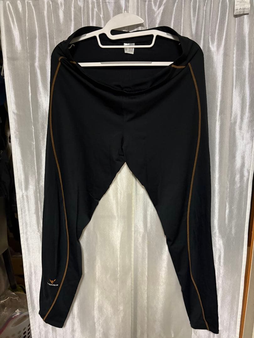 VENEX メンズ XXL ブラック ロングタイツ