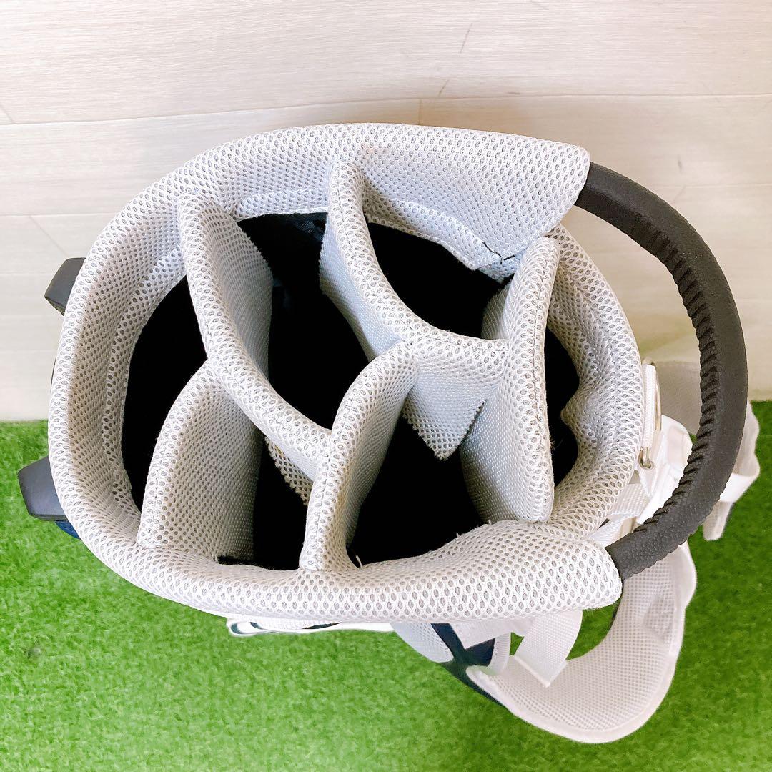 Mパーリーゲイツ マーケットボーダー柄 スタンドキャディバッグ原英莉花選手モデル