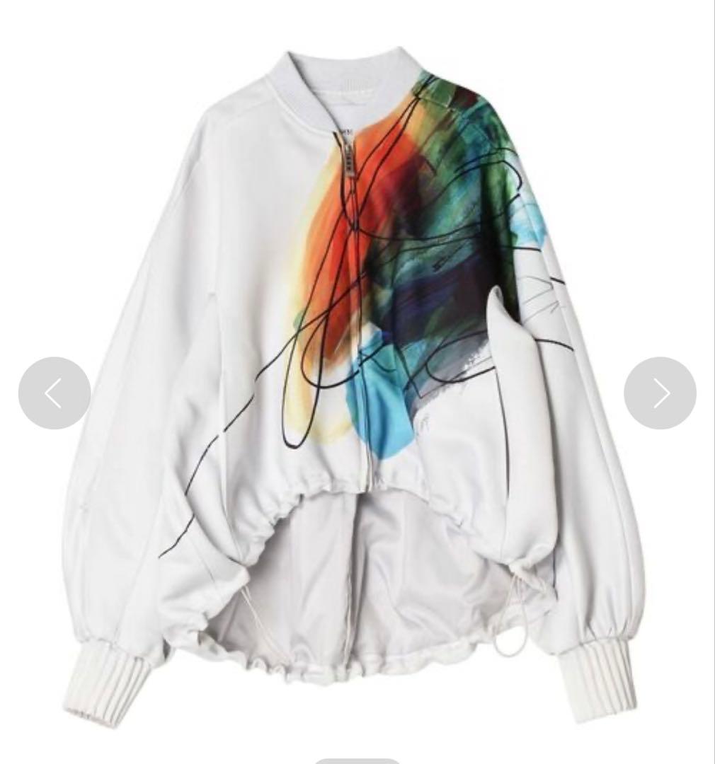 美品　UN3D. ラインアートブルゾン　アンスリード　ジャンパー　アウター