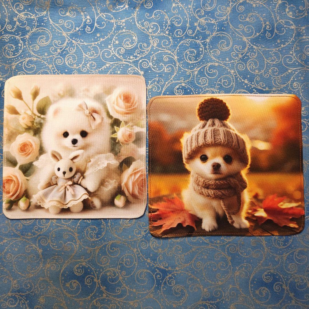 マーブル☆　ハンカチ　ワンにゃん柄　21枚