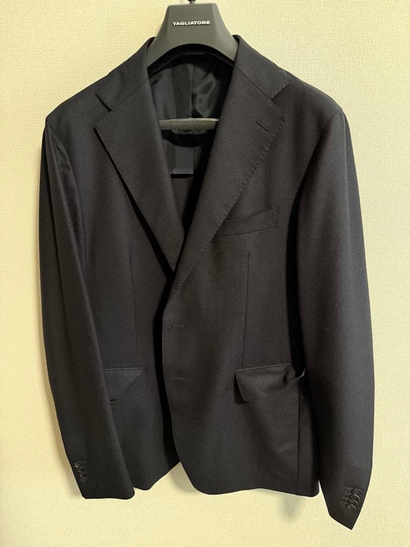 TAGLIATORE タリアトーレ ウールカシミヤ スーツ 52 ダークネイビー