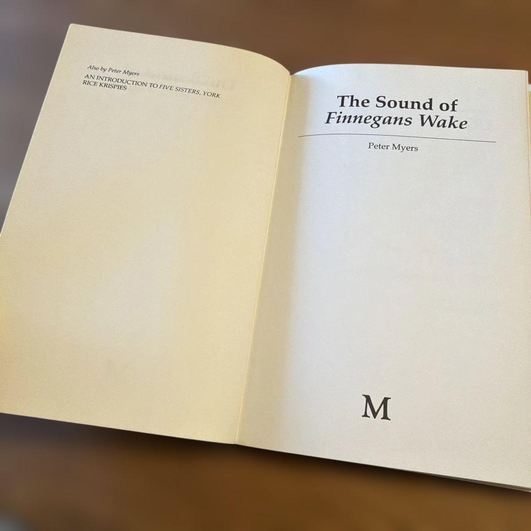 洋書 The Sound of Finnegans Wake: Peter Myers