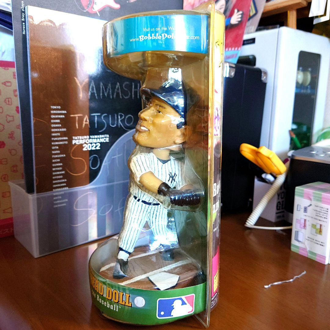 松井秀樹 ヤンキース公式ユニフォームホームとビジター2種、キャップ、ボブルヘッド