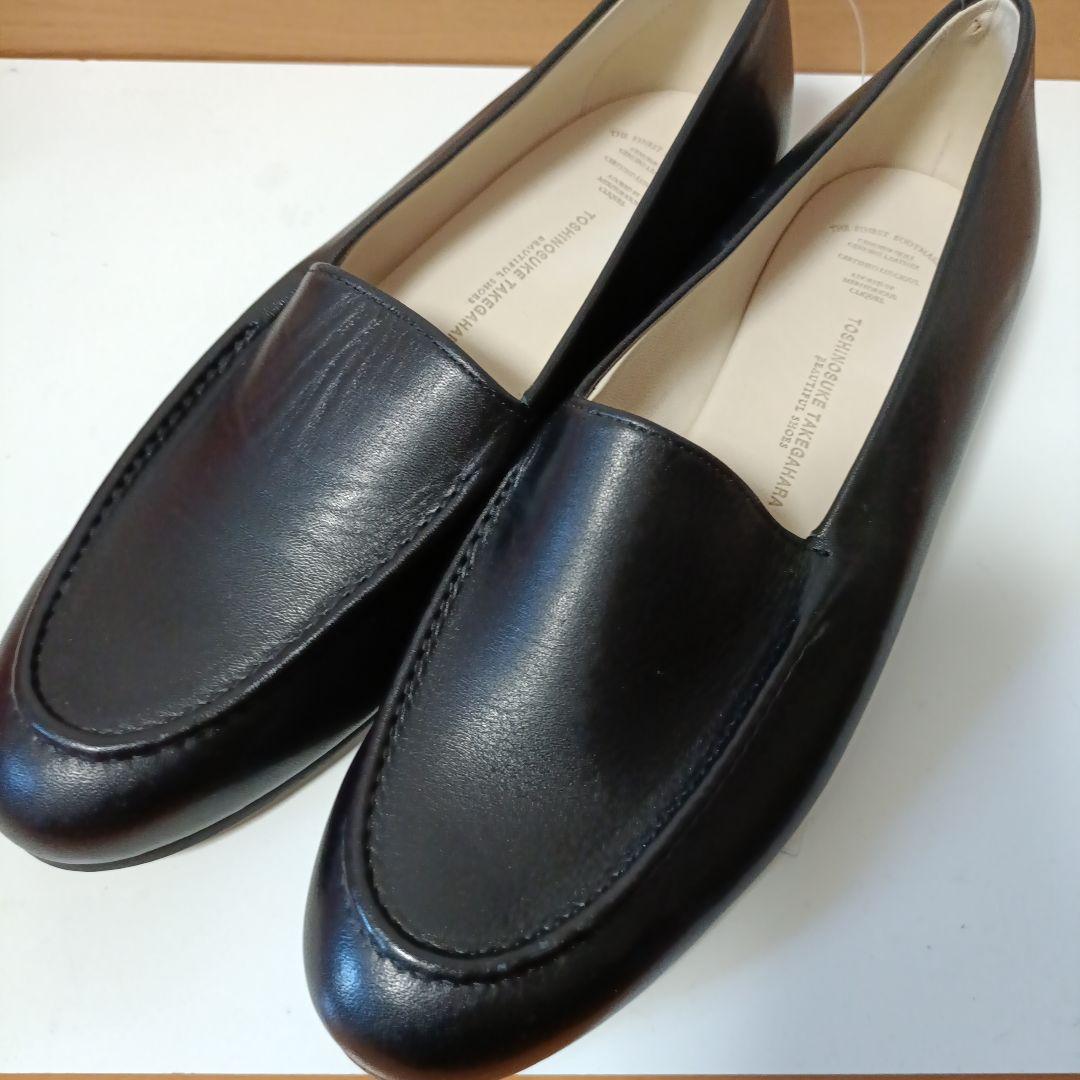 ビューティフルシューズ TOSHINOSUKE ブラックローファー 23.5cm