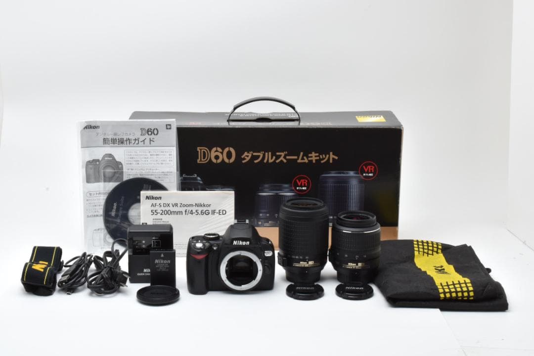 Nikon D60 ダブルズーム 元箱付 CCD名機 ✨ショット数1764回