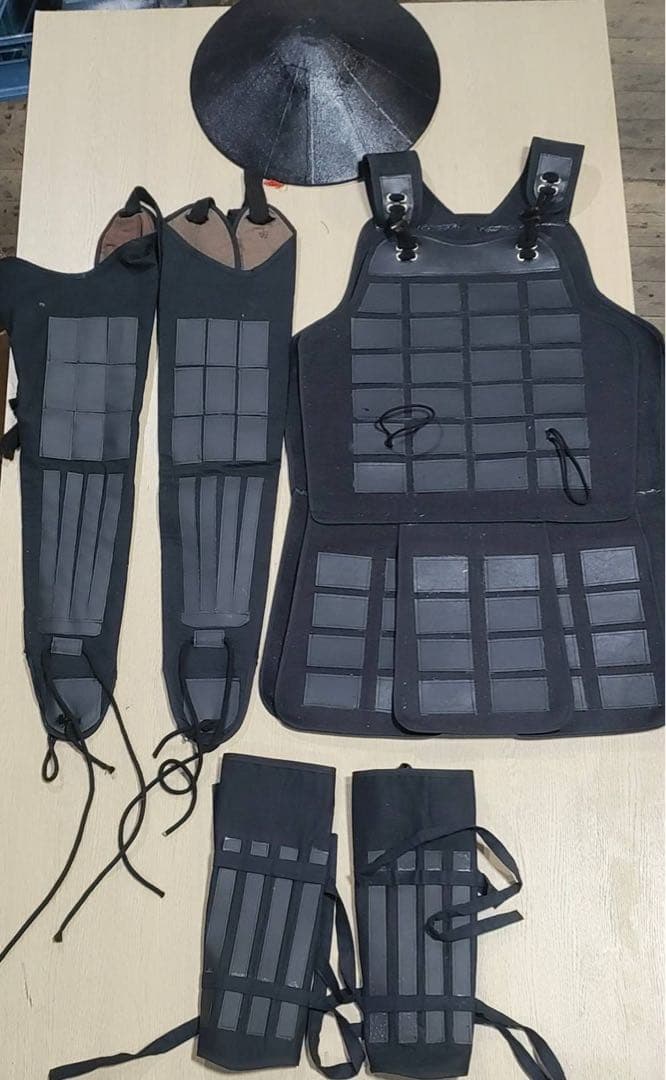 伝統的武道用防具一式 黒