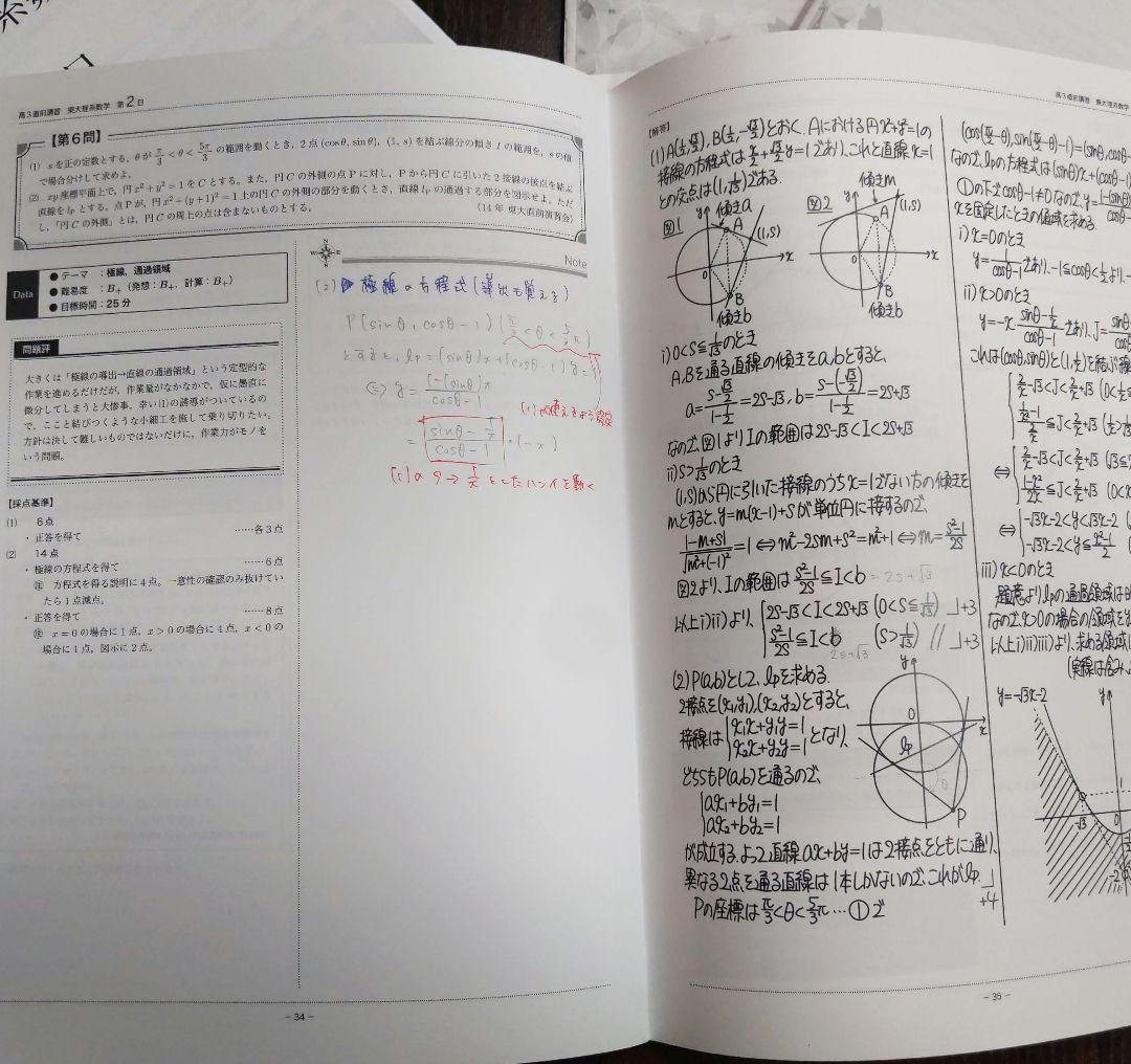 鉄緑会 2024年東大理系数学 〚直前講習〛全4日分