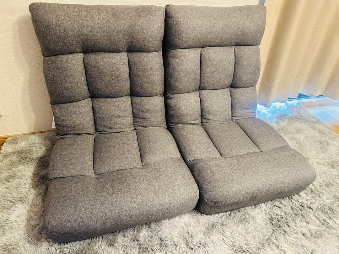 【美品】ニトリ　つながるハイバックポケットコイル座椅子　2つセット